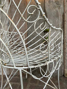 Beautiful Vintage Wire Work High Backed Chair