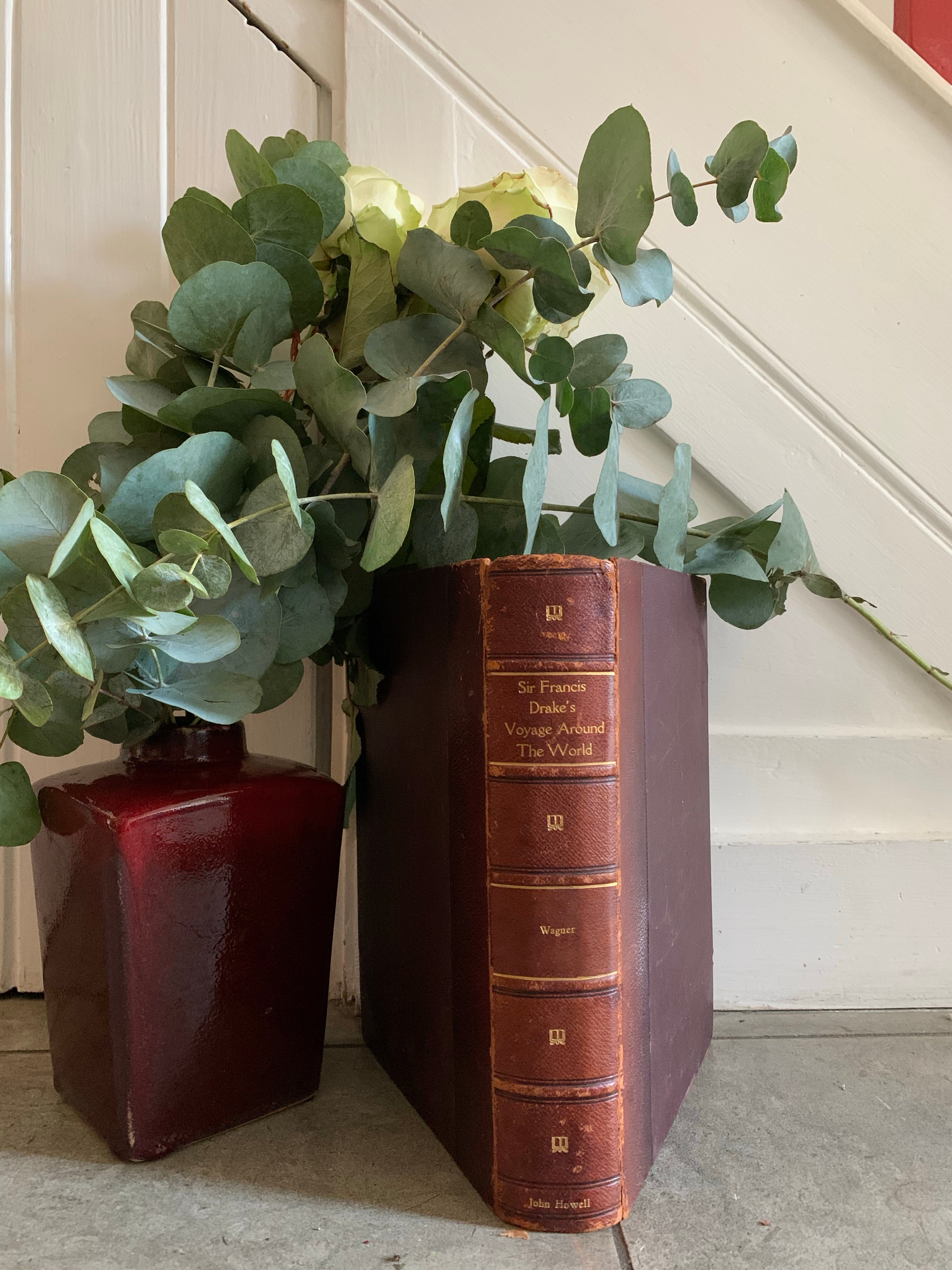 1920s “Sir Francis Drake’s Voyage around the World” with leather spine