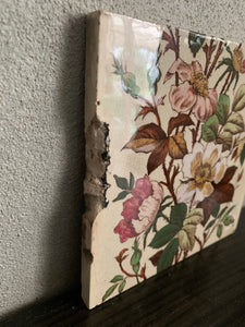 Antique Victorian Pottery Tile 2