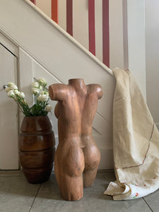 Sculptural Wooden Bust