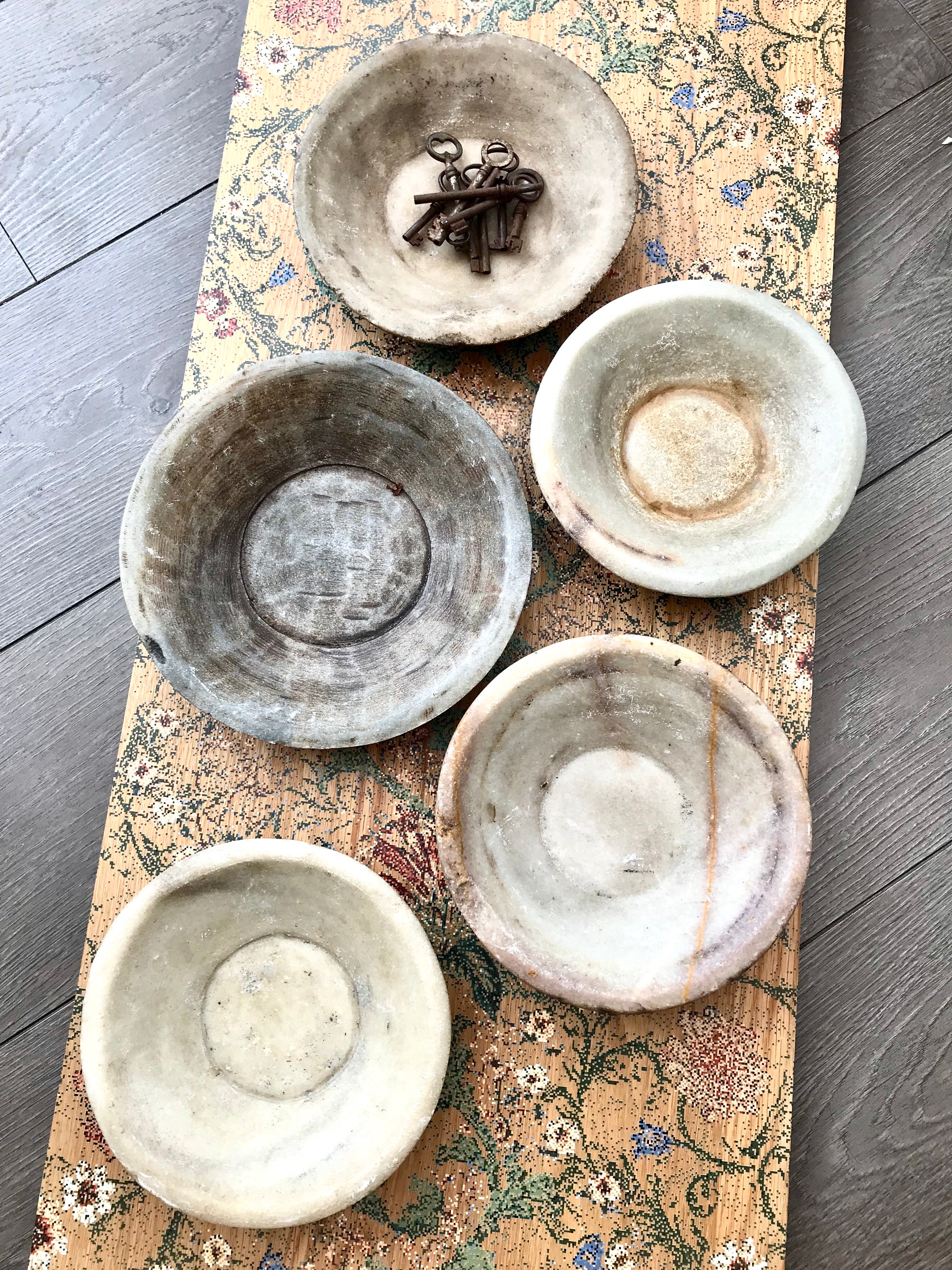 Antique Indian Marble Bowl