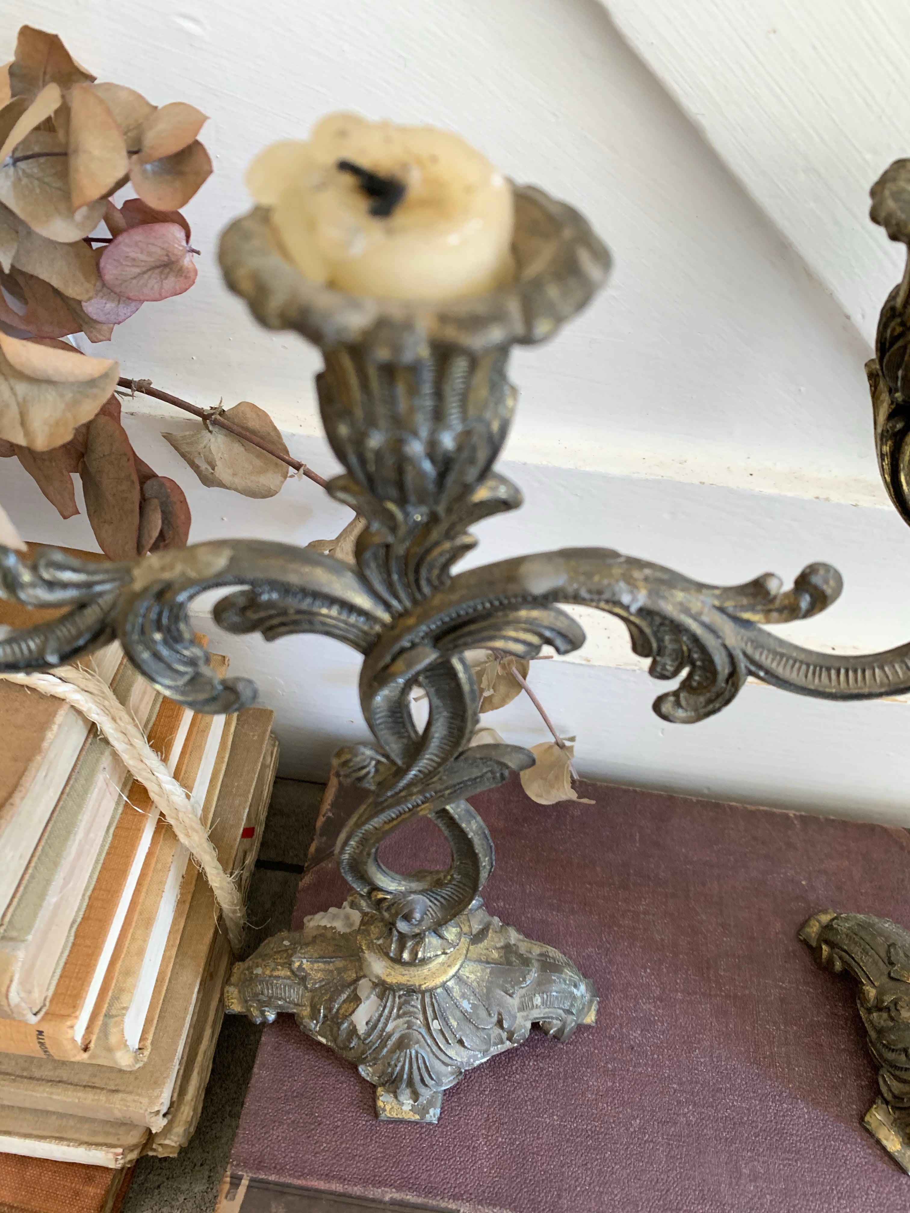 French Gilt Candelabra