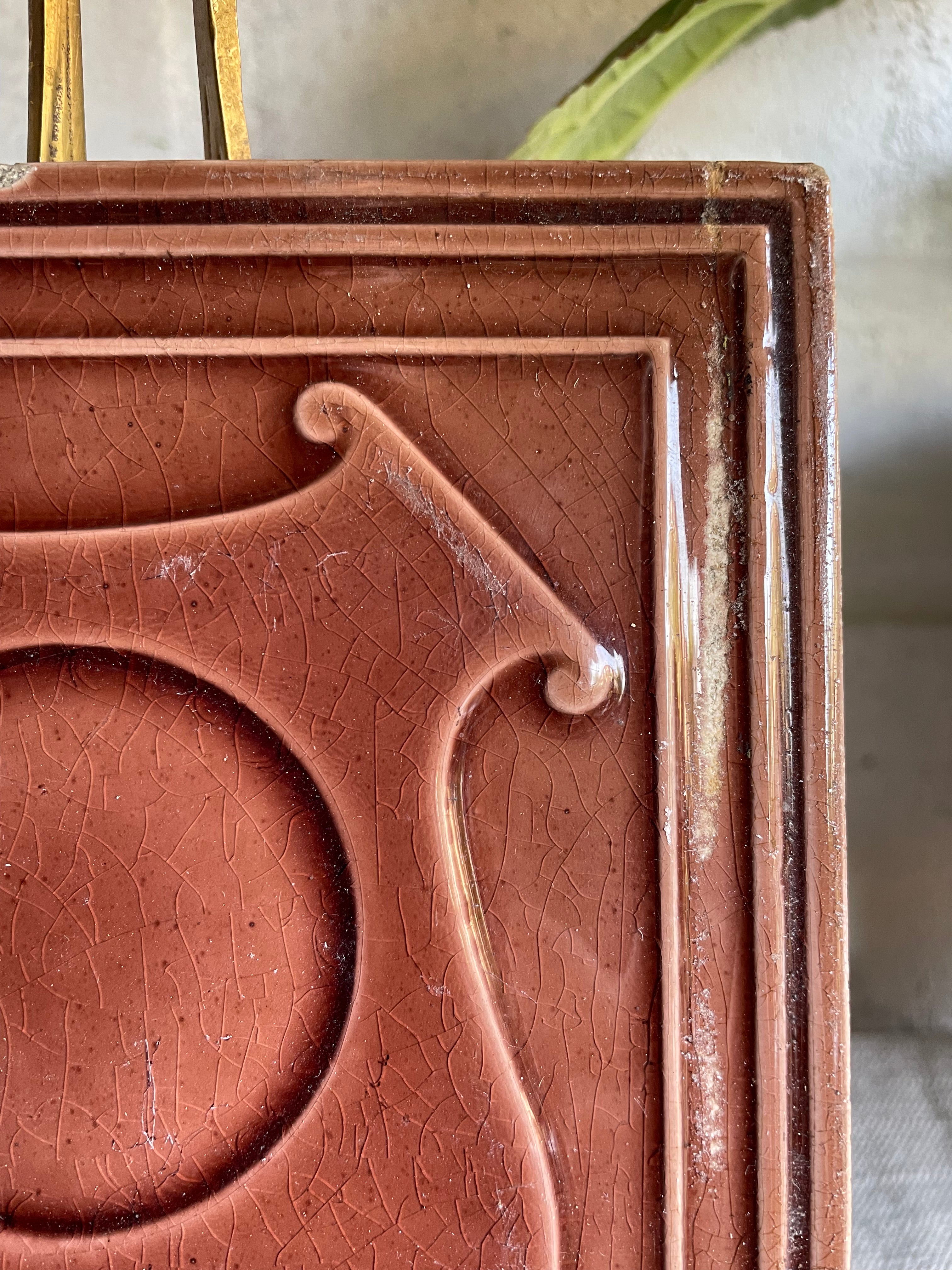 Victorian Pottery Tile