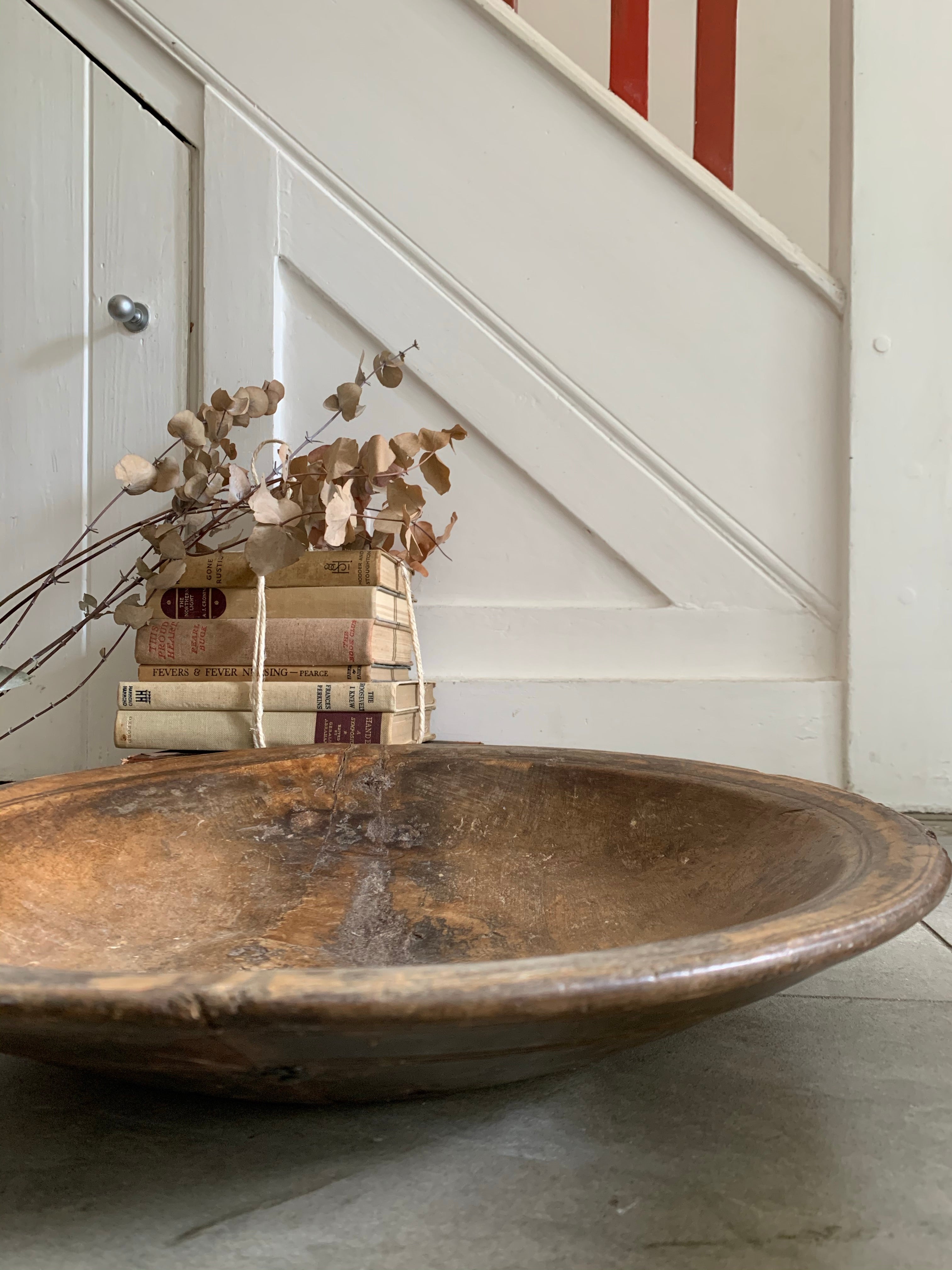 19th Century Afghan Wooden Bowl