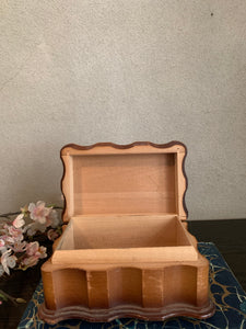 1930s little floral wooden box