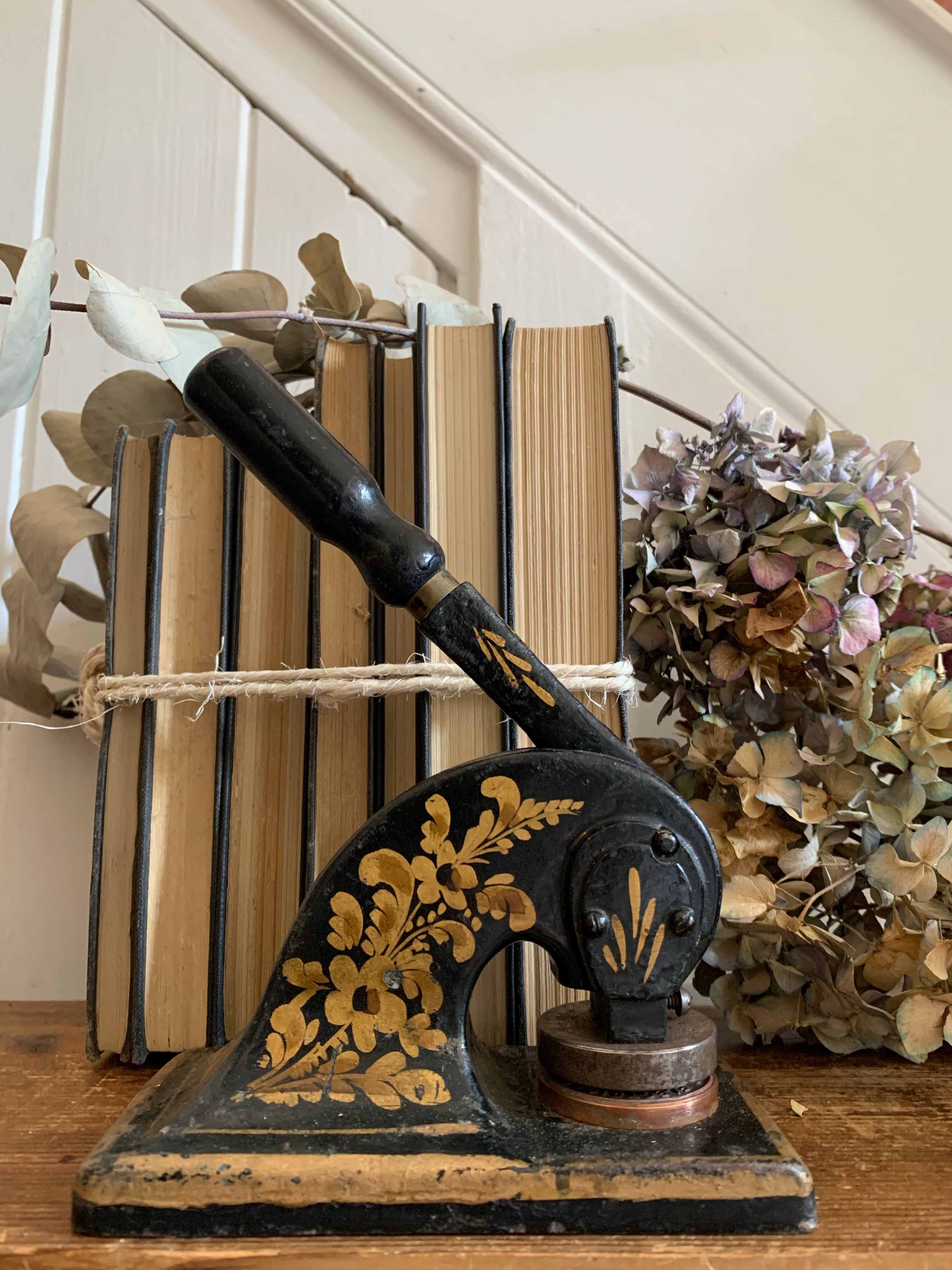 Antique Cast Iron Desk Stamp