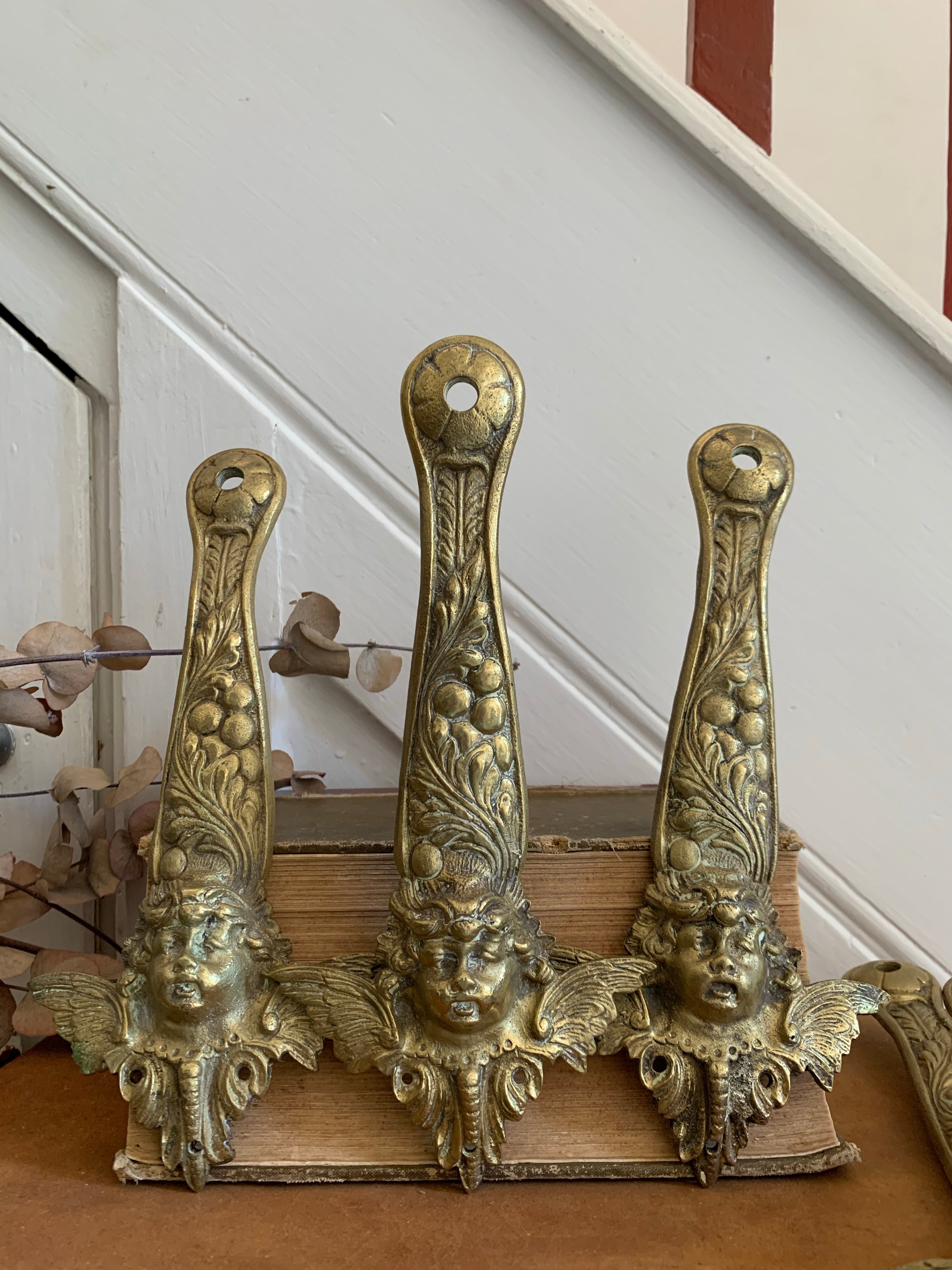 Antique French Bronze Ormolu Pediments