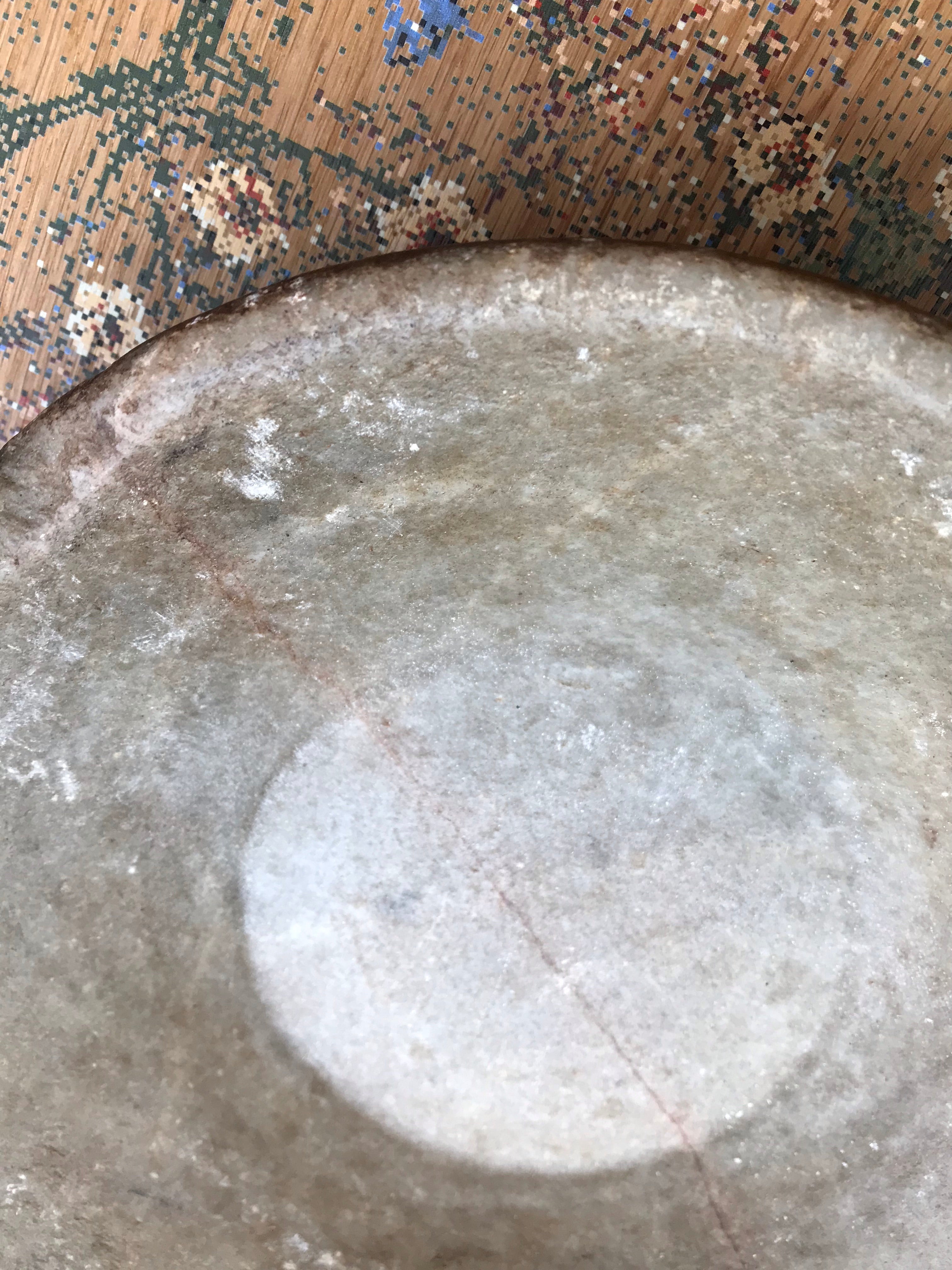 Antique Indian Marble Bowl