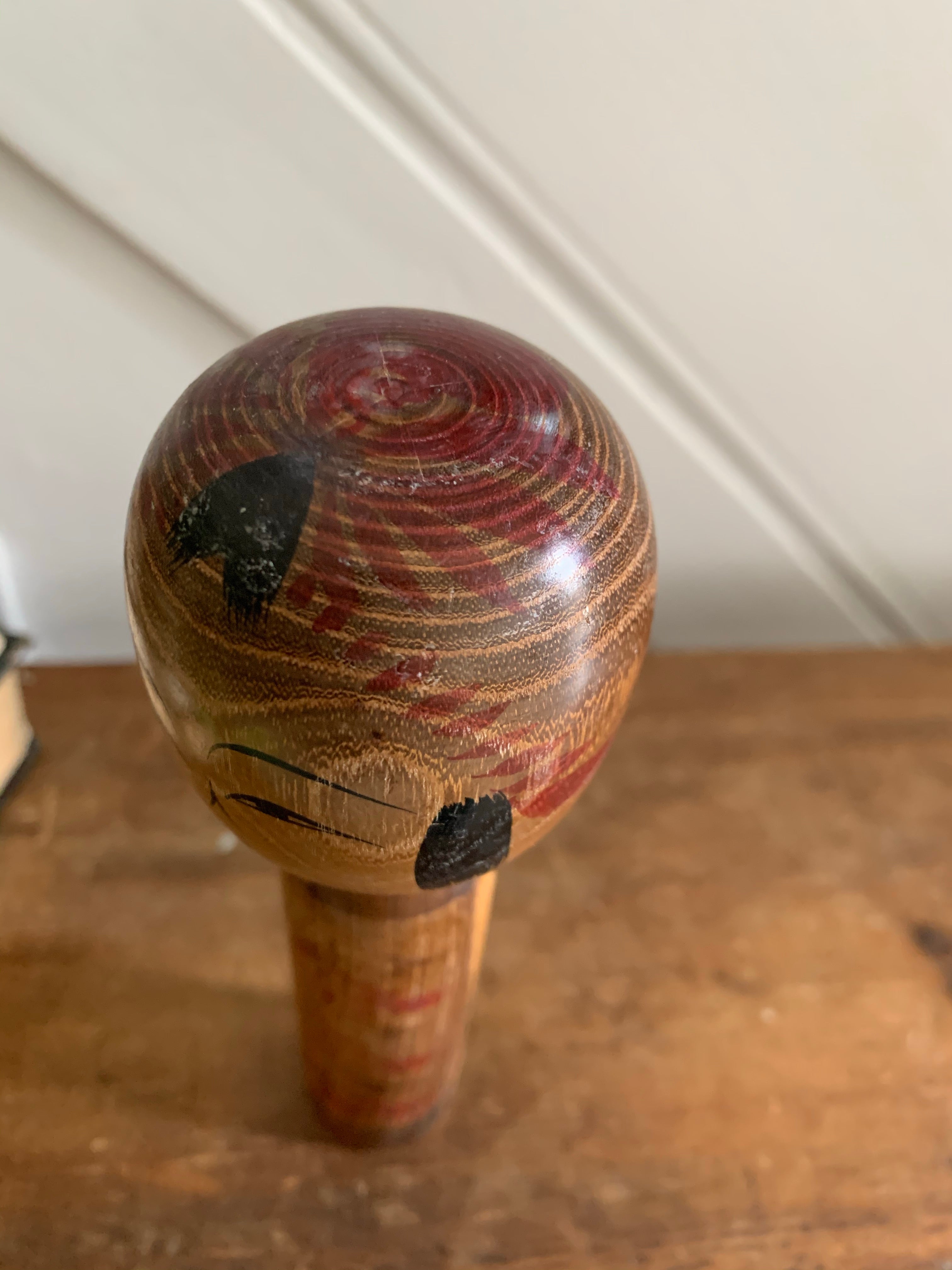 Small Thin Vintage Japanese Kokeshi Doll
