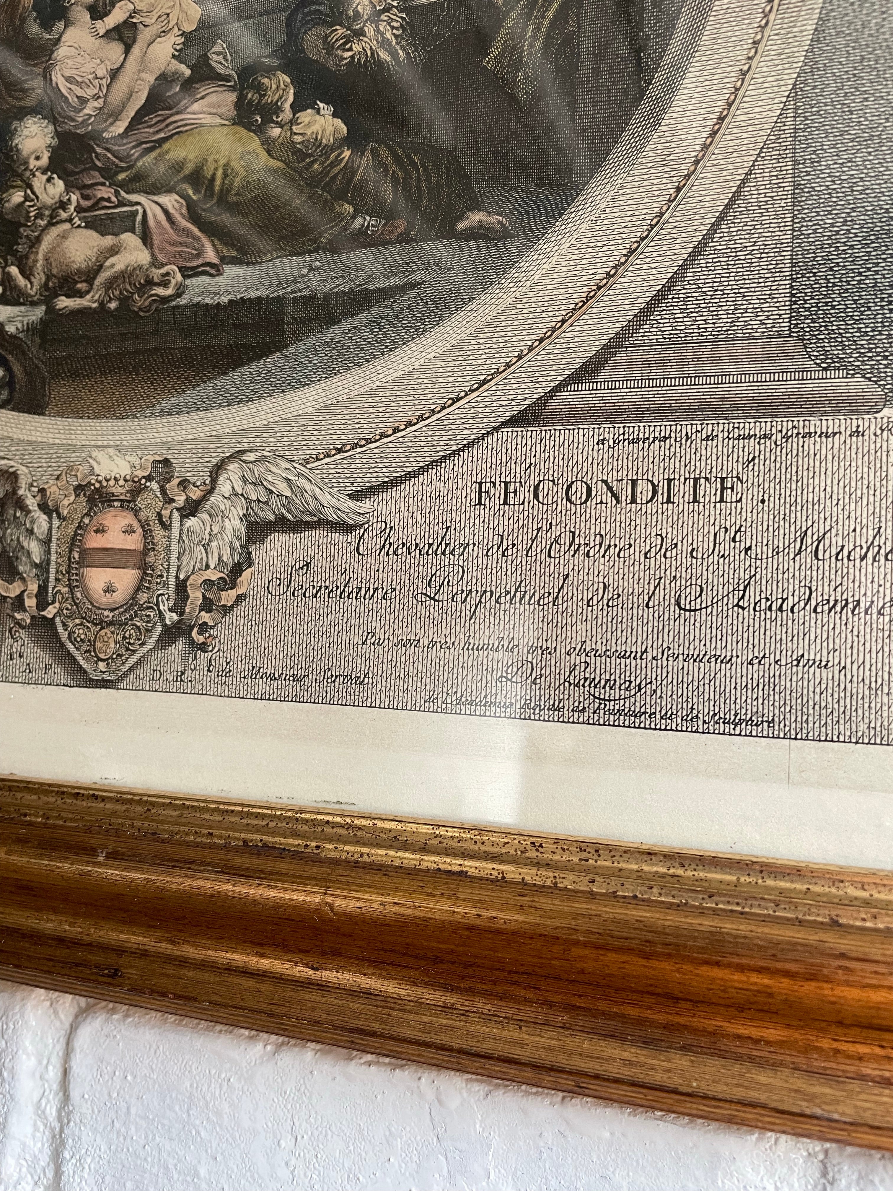 Pair of Antique French Engravings by Nicholas Delaunay