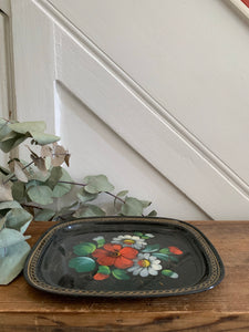 Teeny Floral Enamel Tray