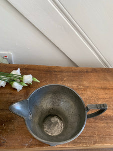James Dixon & Sons Antique Pewter Milk Jug and Sugar Bowl