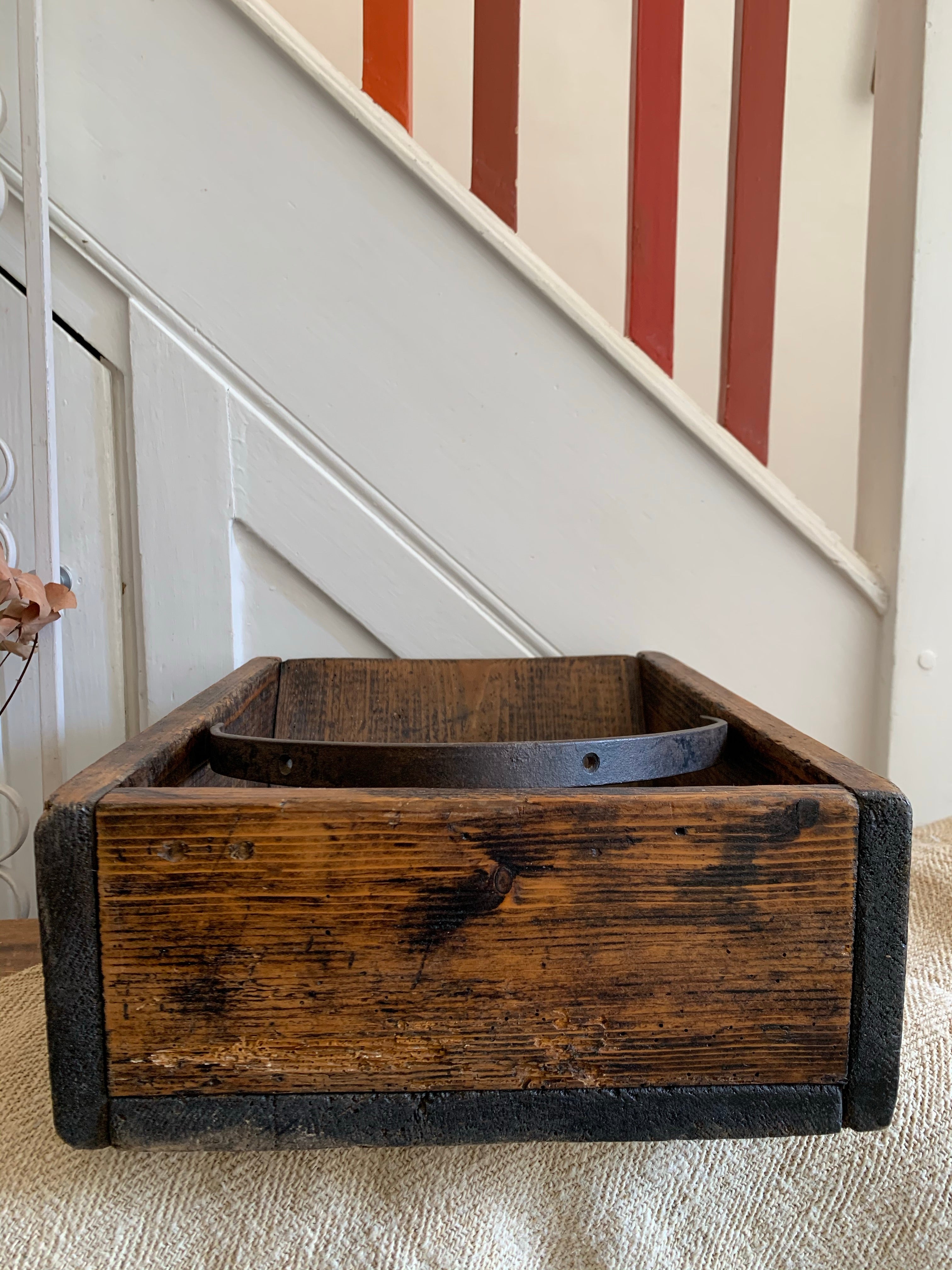 Vintage Trug with Iron Handle