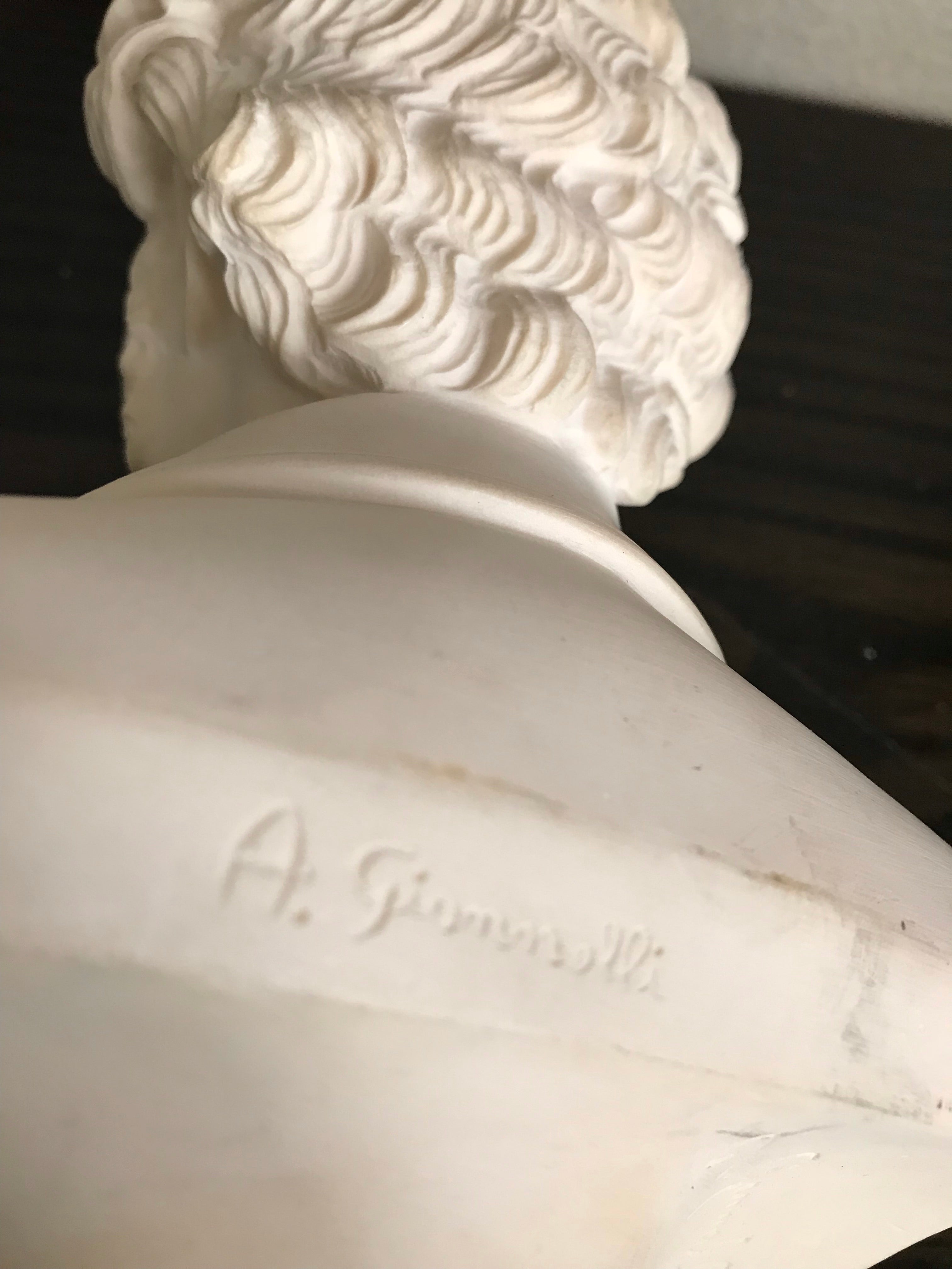 Signed Italian Bust of Chopin