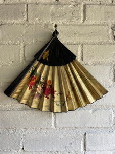 Antique Handpainted Silk Fan