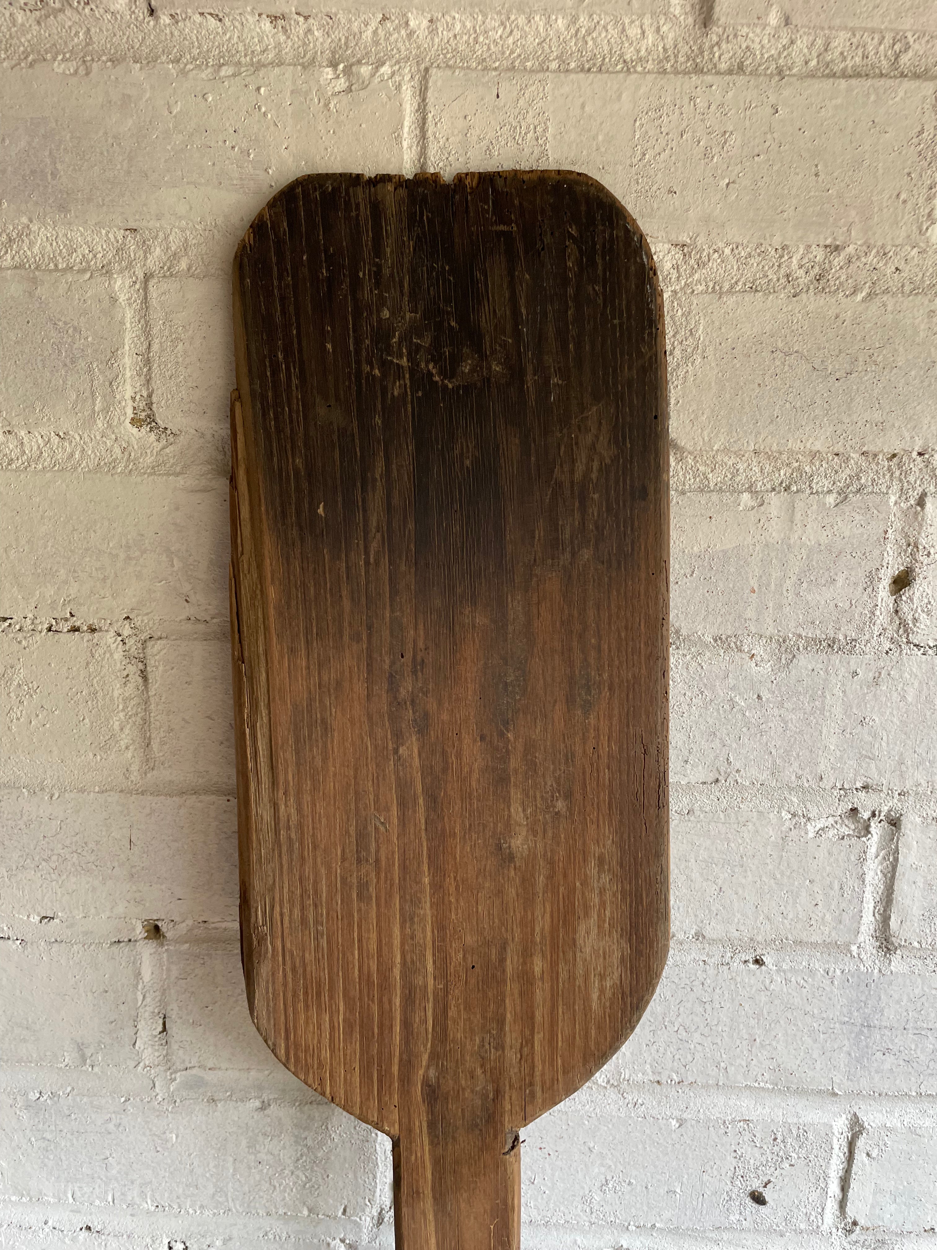 Large Antique Handcarved Bread Shovel