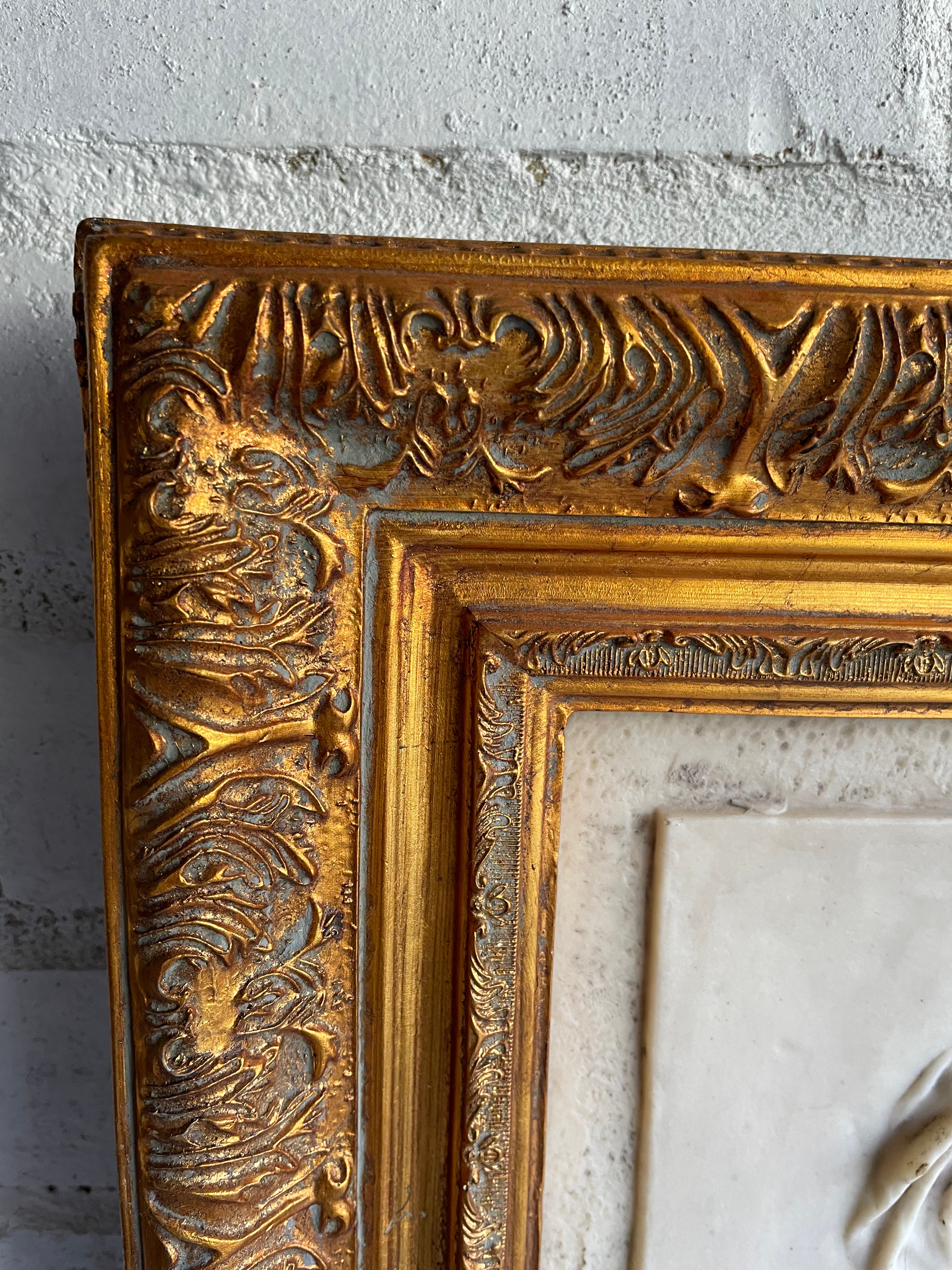 Classical Resin Relief with Gilt Frame