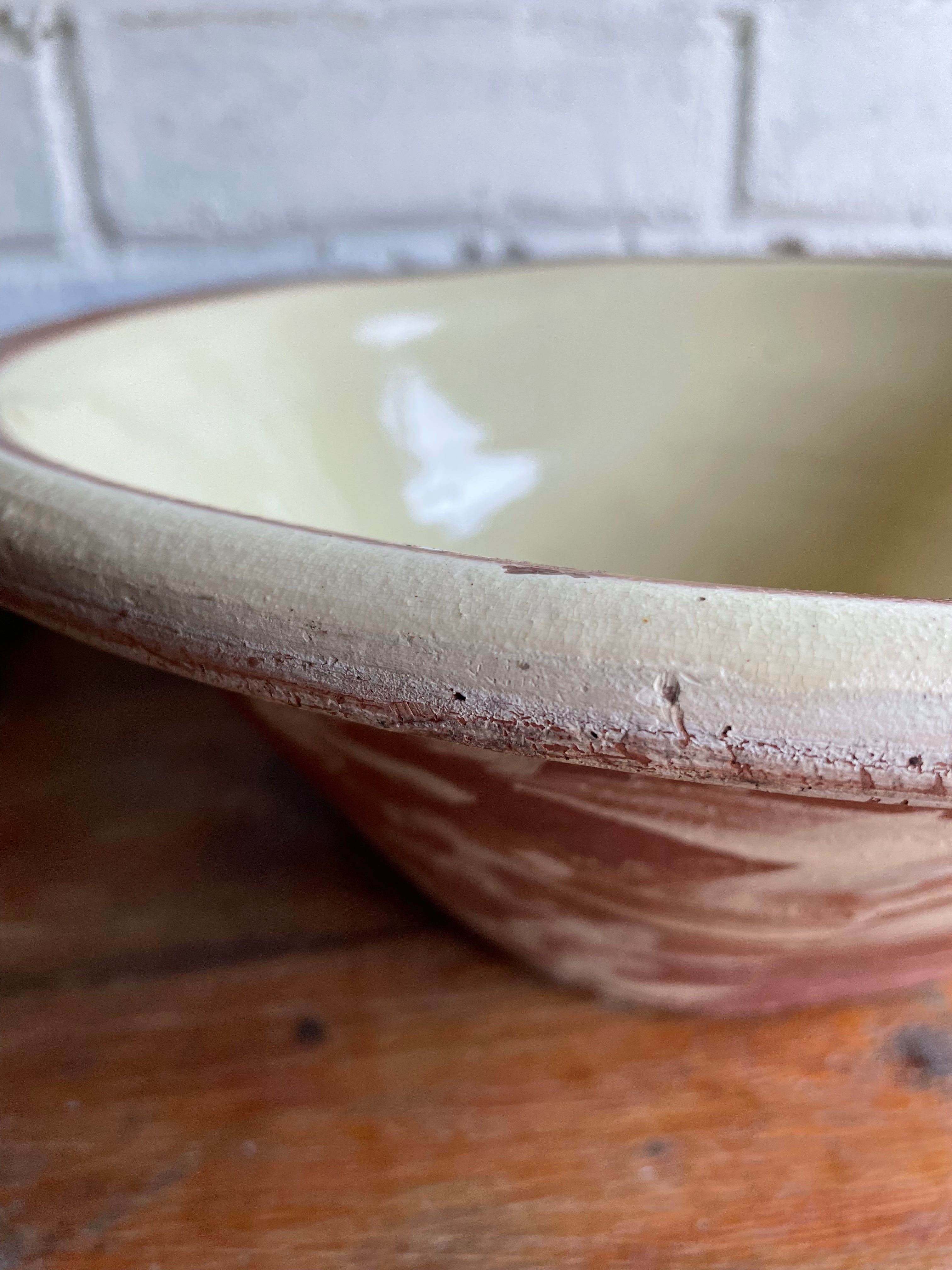 Vintage Ceramic Pancheon Bowl