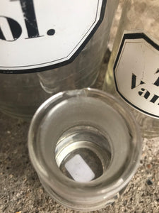 Trio of Vintage Apothecary Bottles
