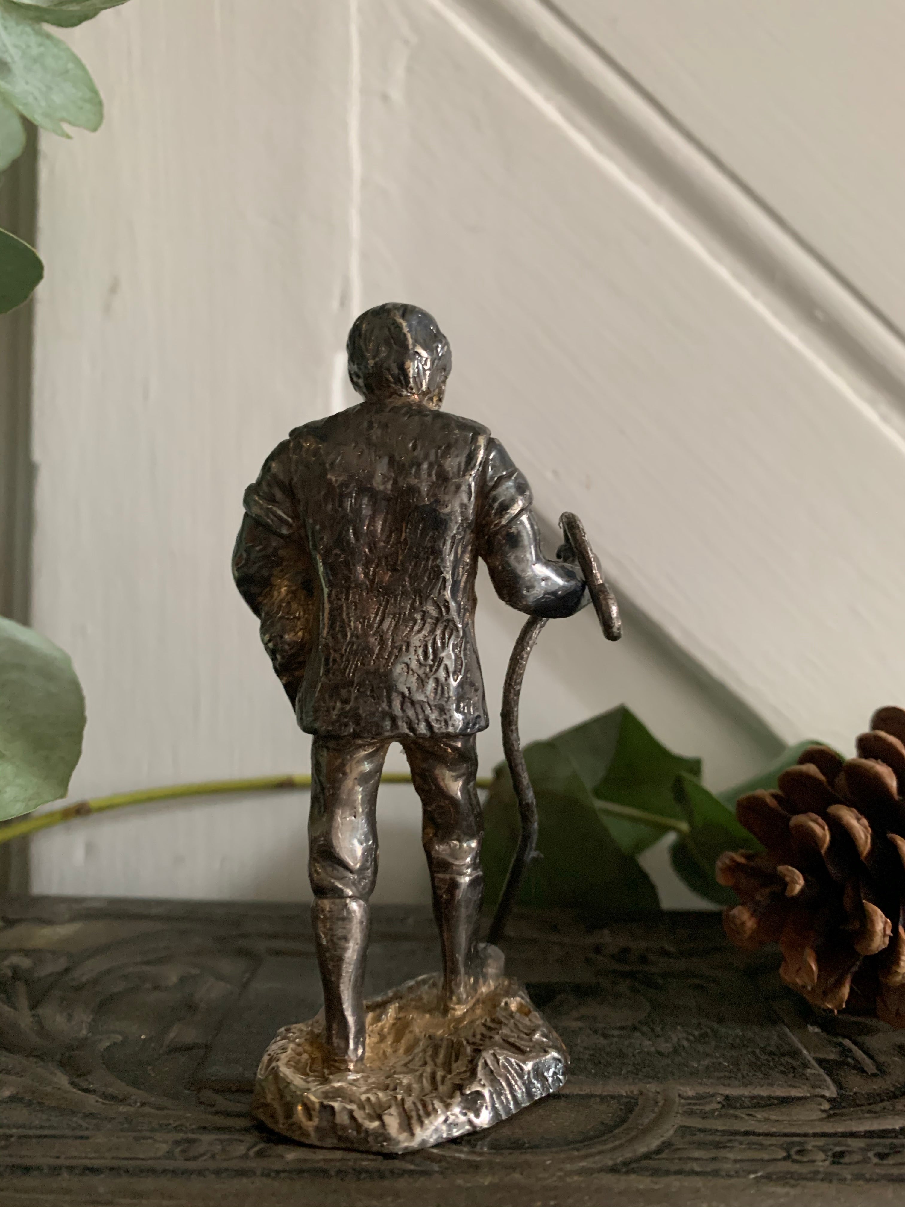 Little English Pewter Figurine - Shepherd
