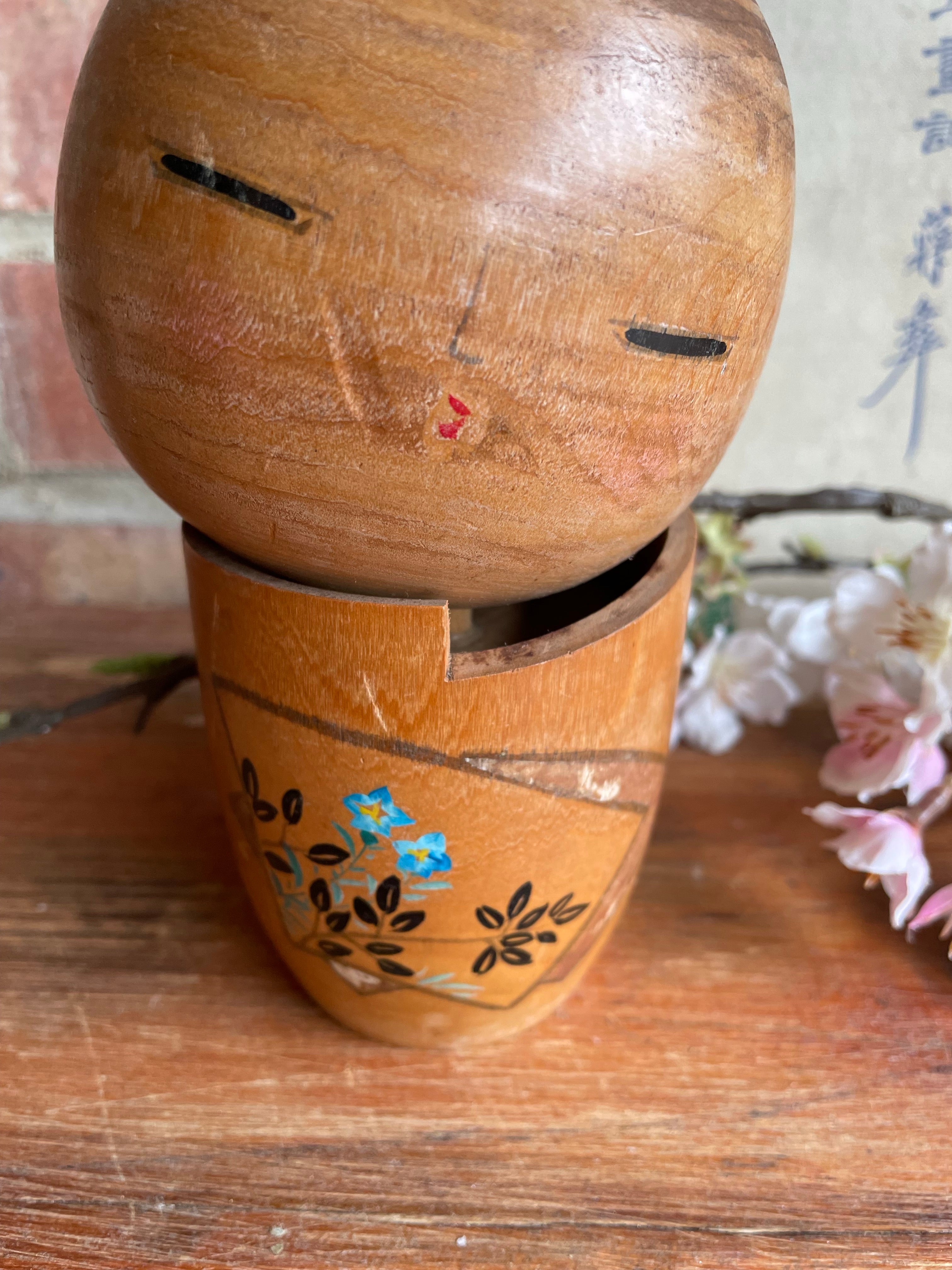Small Japanese Kokeshi Doll 8
