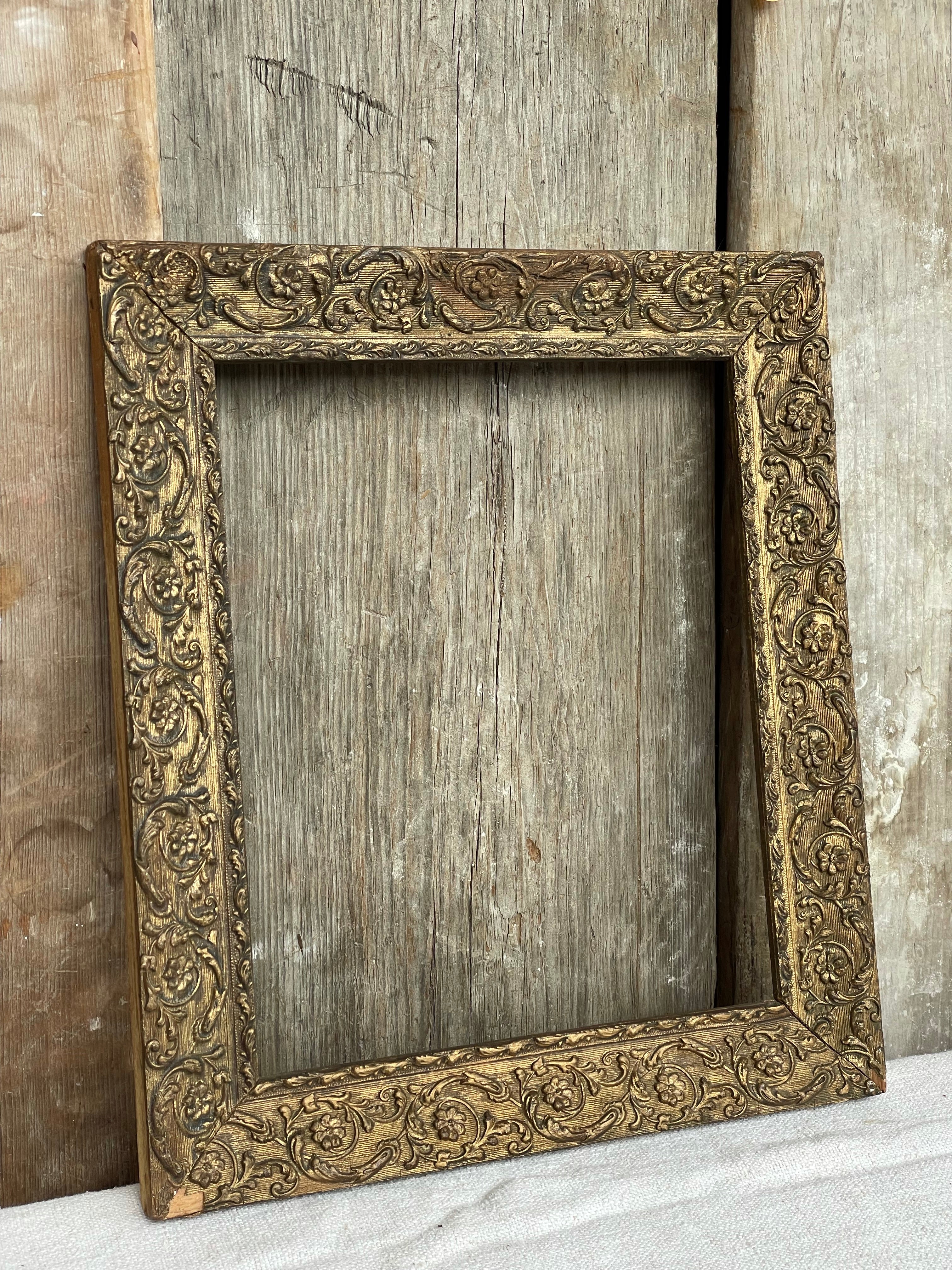 Decorative Carved Gilt Frame