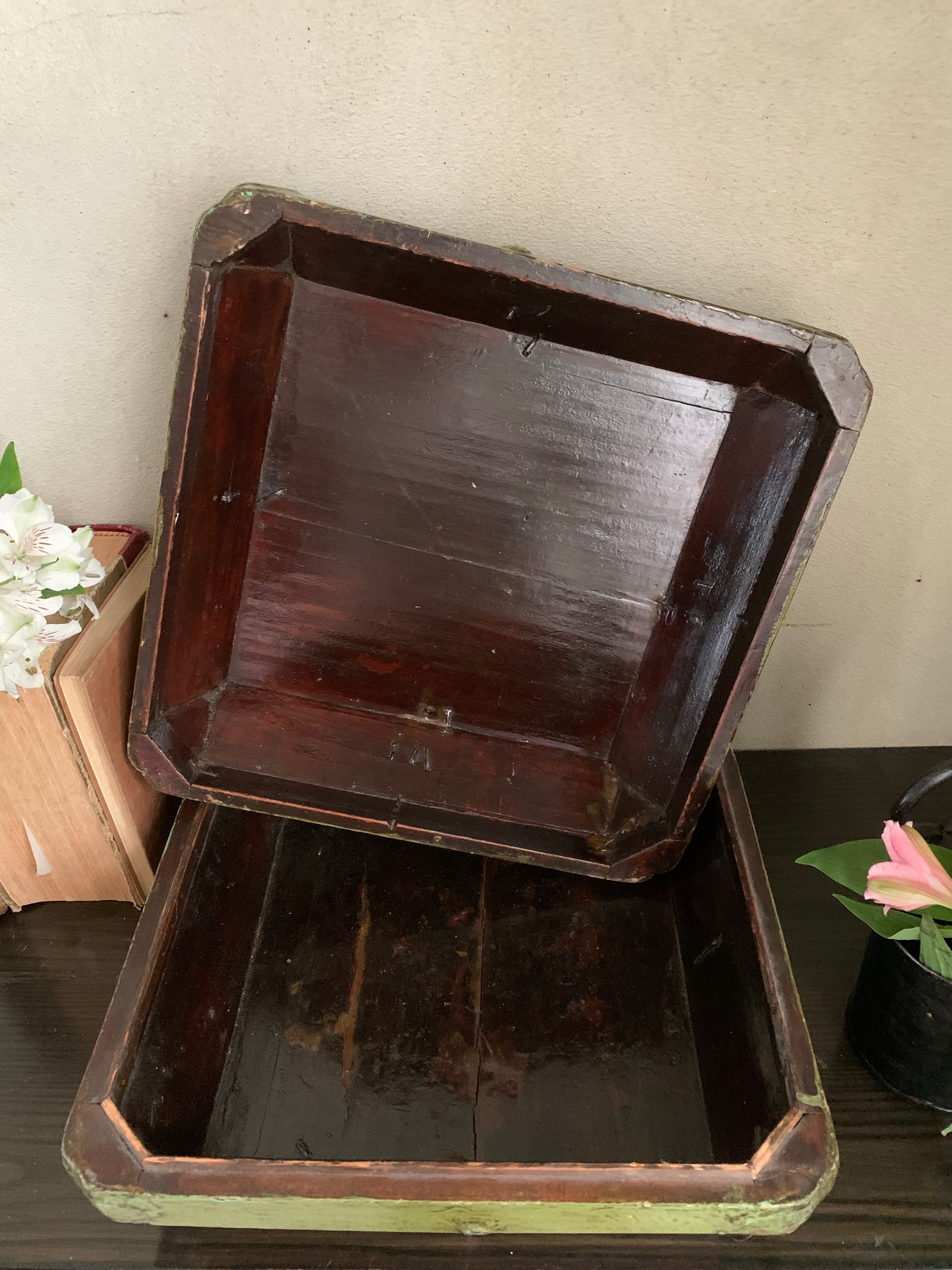 Large Handcrafted Wooden Box