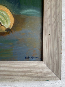 Still Life with Vegetables: Oil on Board