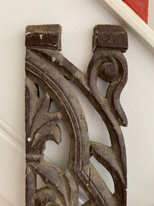 Hand-Carved Decorative Wood Panel