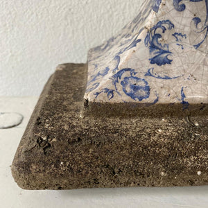 Antique Stone & Ceramic Sconce