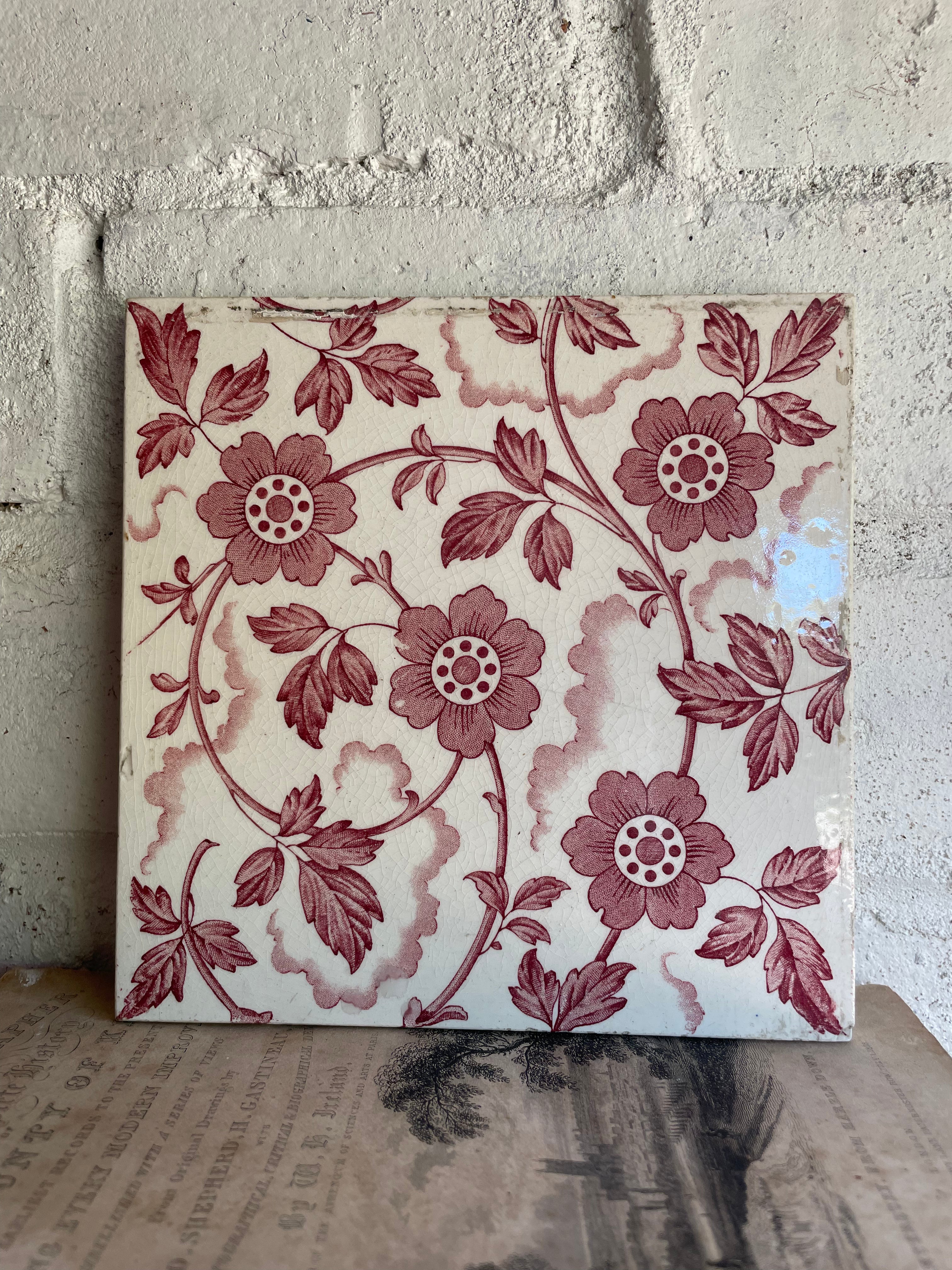 Victorian Pottery Tile
