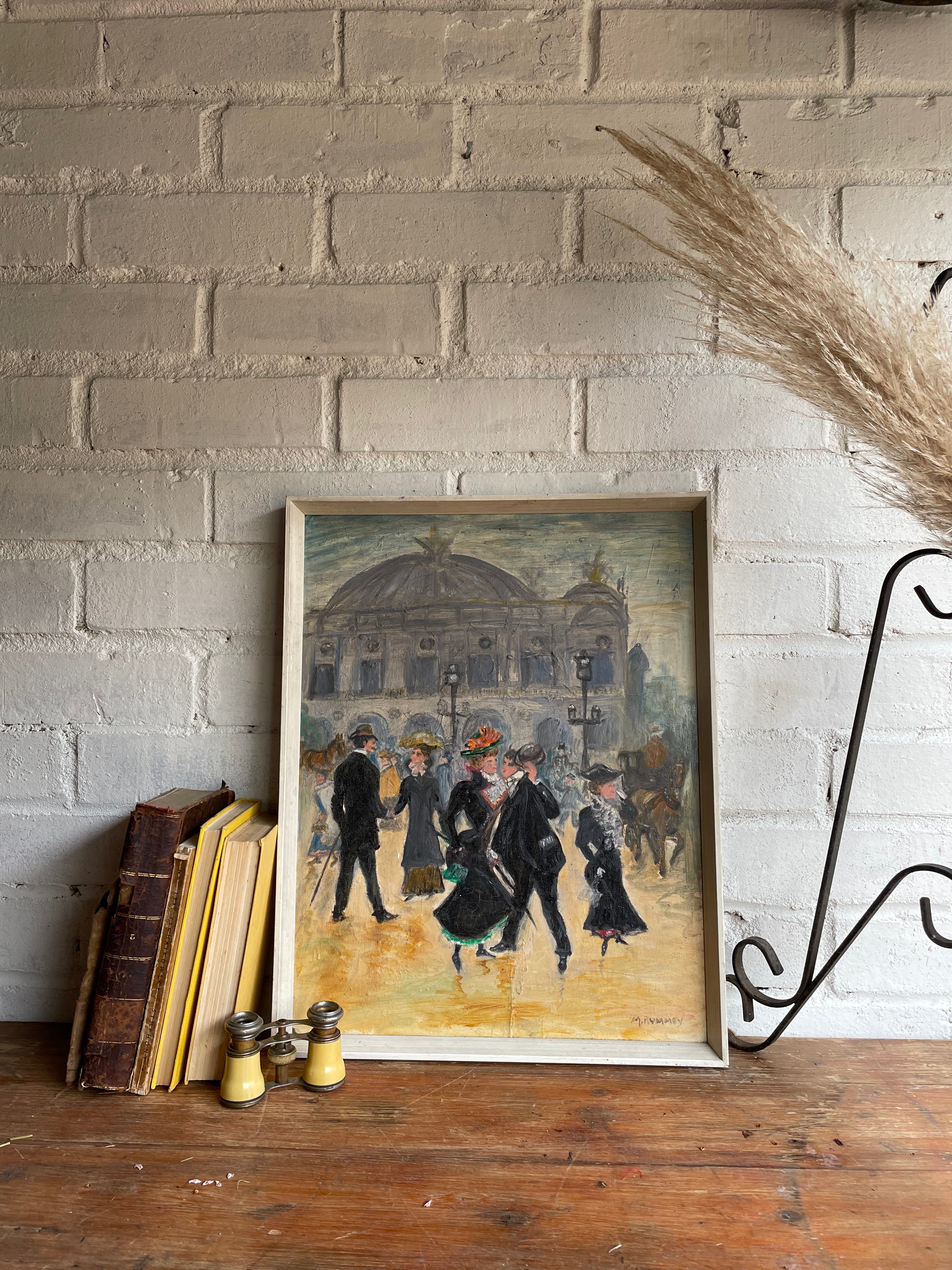 The Palais Garnier: Oil on Board