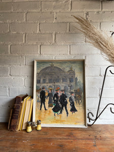 The Palais Garnier: Oil on Board