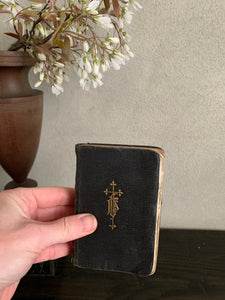 Tiny Old Leather Prayer Book