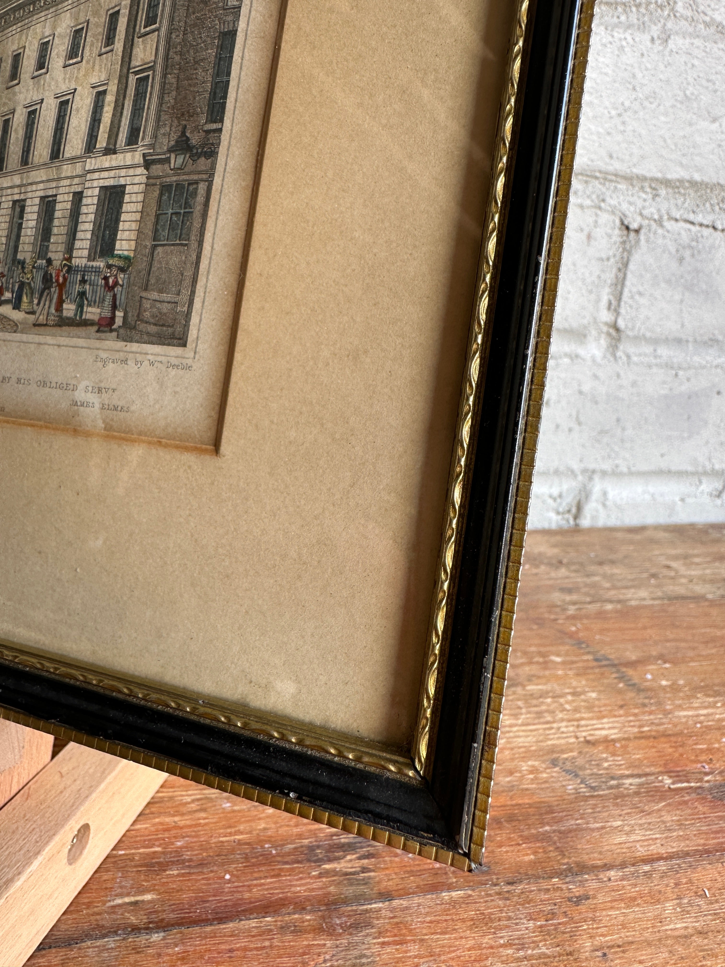 19th Century Framed Architectural Print of St Paul’s School