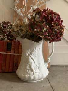 Bisque Porcelain Portmeirion Embossed Cherub Jug