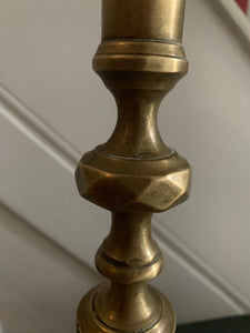 Pair of Large Vintage Brass Candlesticks