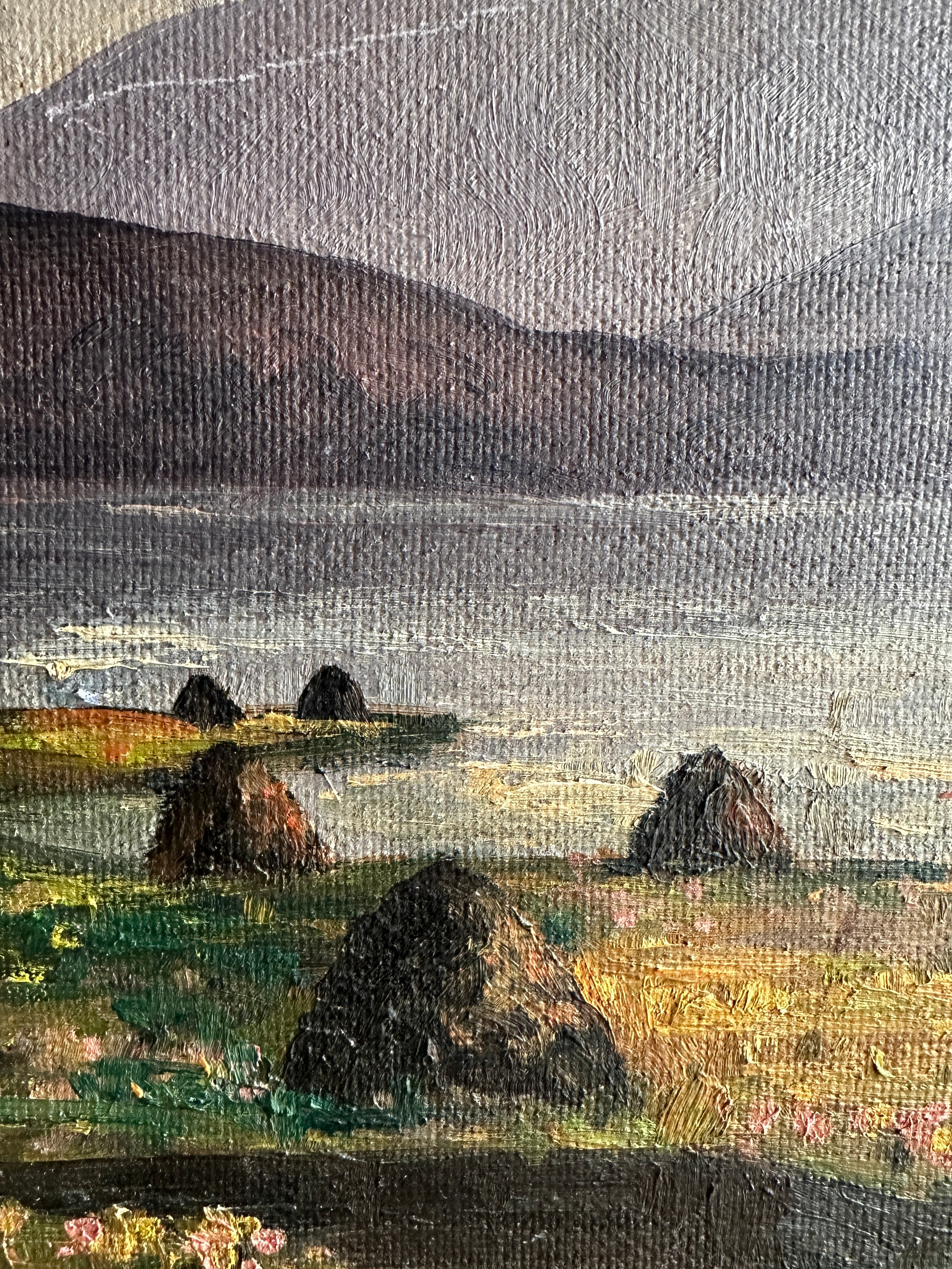 Gentle Landscape: Signed Oil on Board