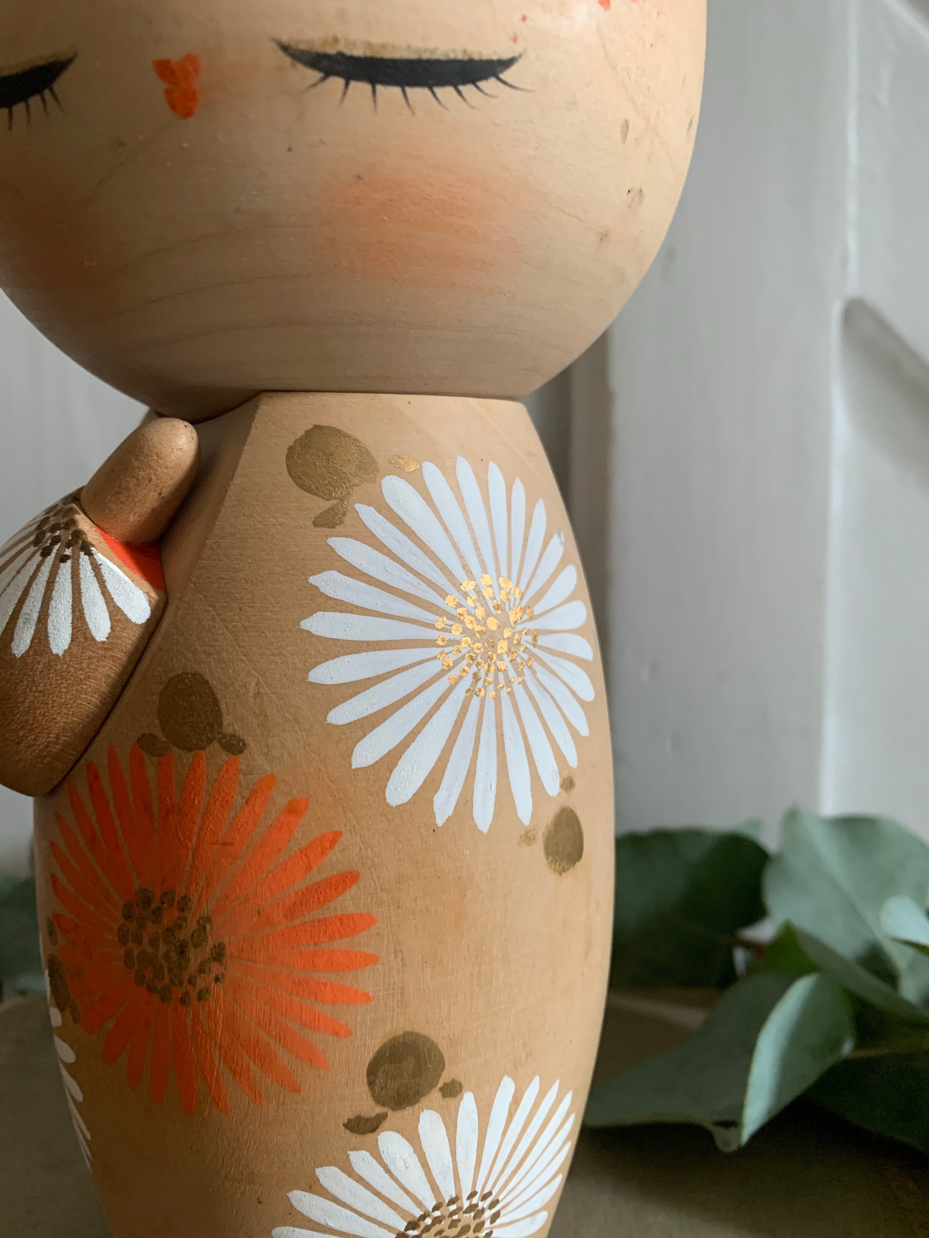 Large Vintage Japanese Kokeshi Doll