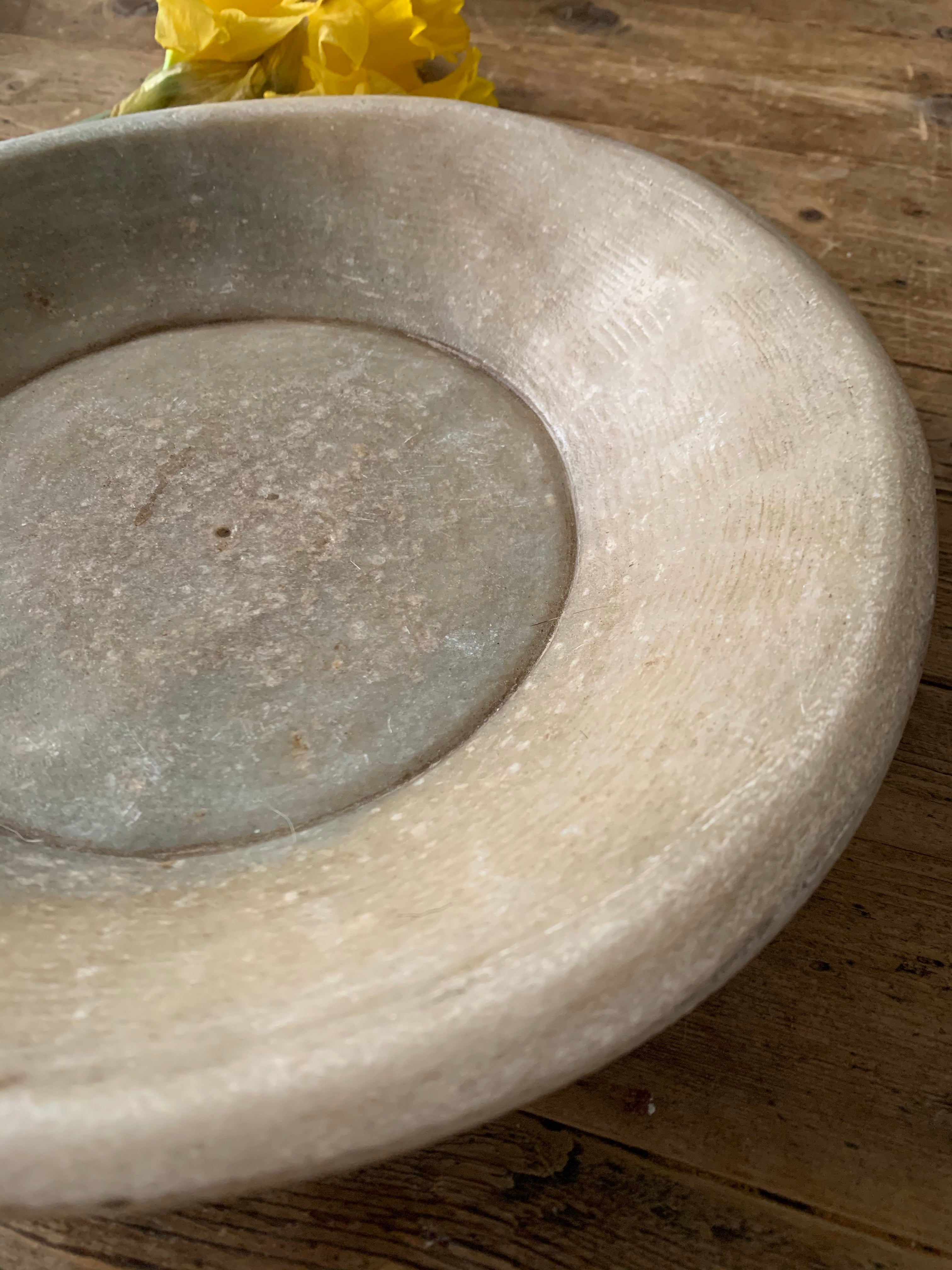 Antique Marble Stone Bowl 2