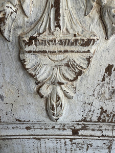 Antique French Painted & Carved Decorative Panel