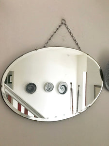 Beautiful Art Deco Frameless Mirror
