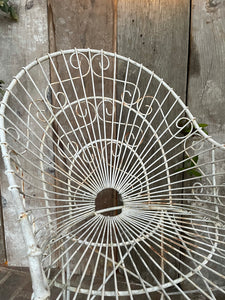 Beautiful Vintage Wire Work High Backed Chair