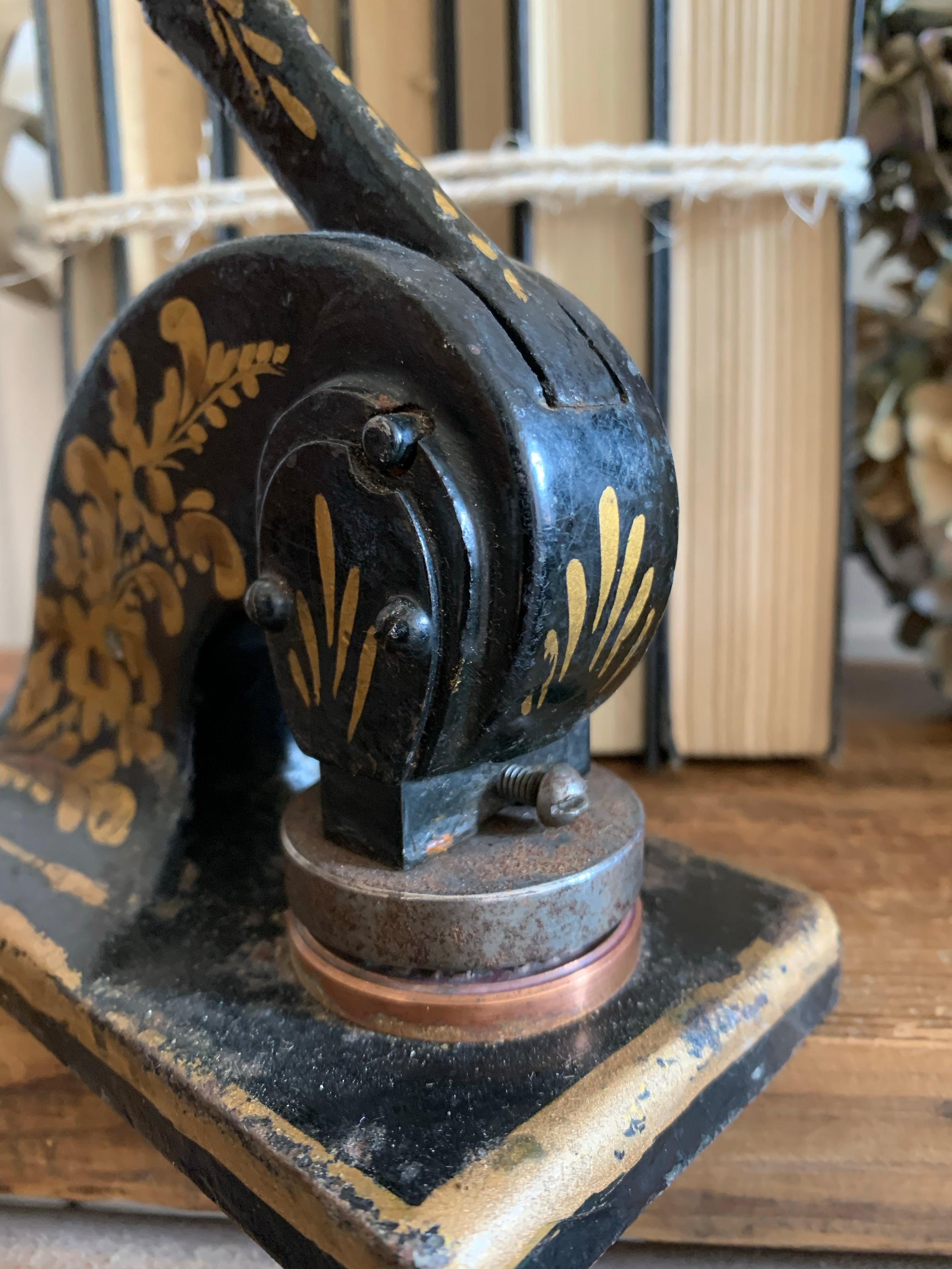 Antique Cast Iron Desk Stamp