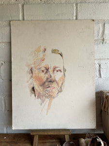 Unfinished Portrait: Watercolour on Board