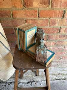 Set of Seven Penguin Books in Turquoise Hues