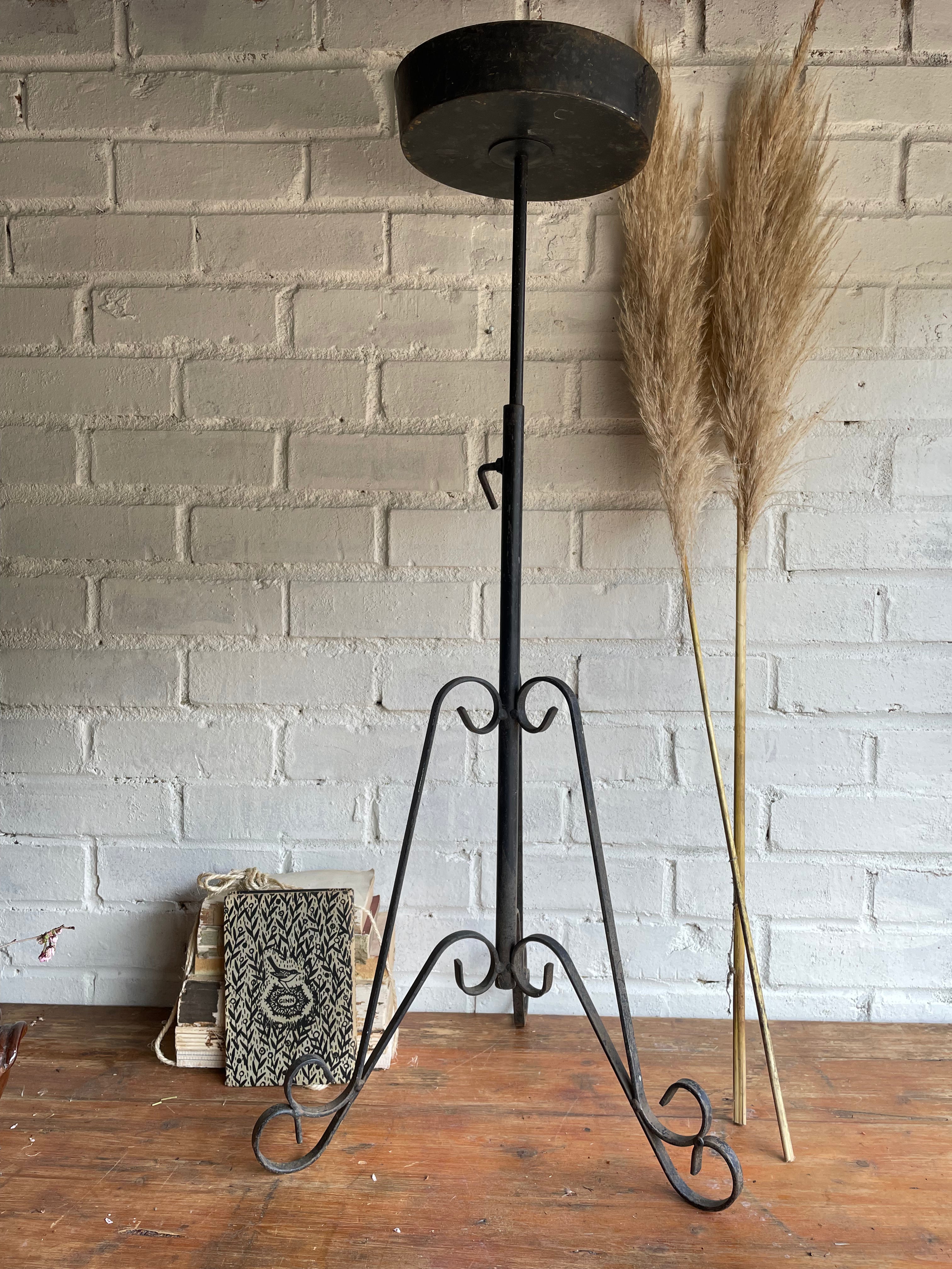 Floor-Standing Ironwork Plant/Candle Stand