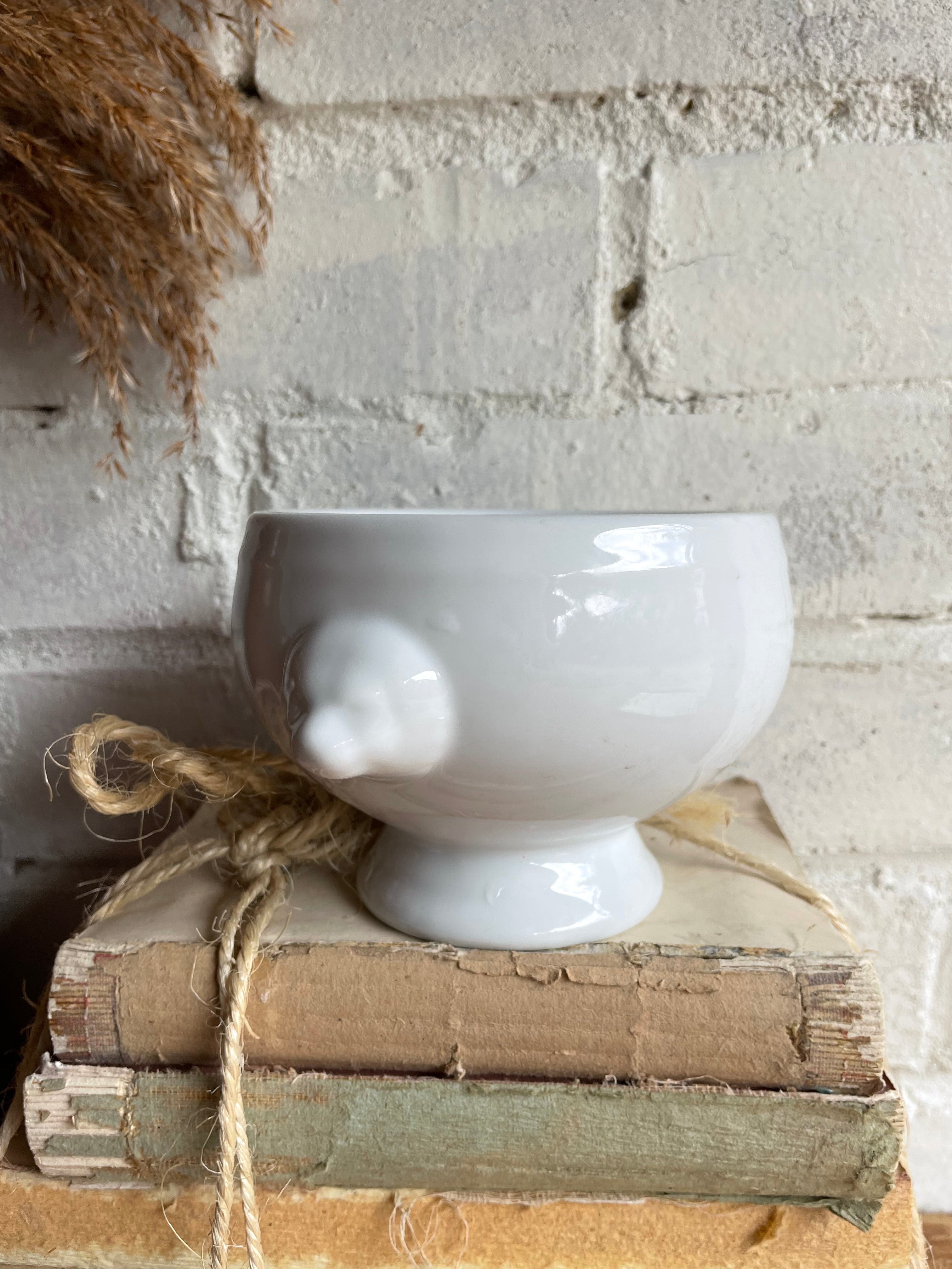 Set of Four Vintage Ceramic Soup Bowls