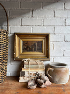 A Rustic Kitchen: Small Antique Oil