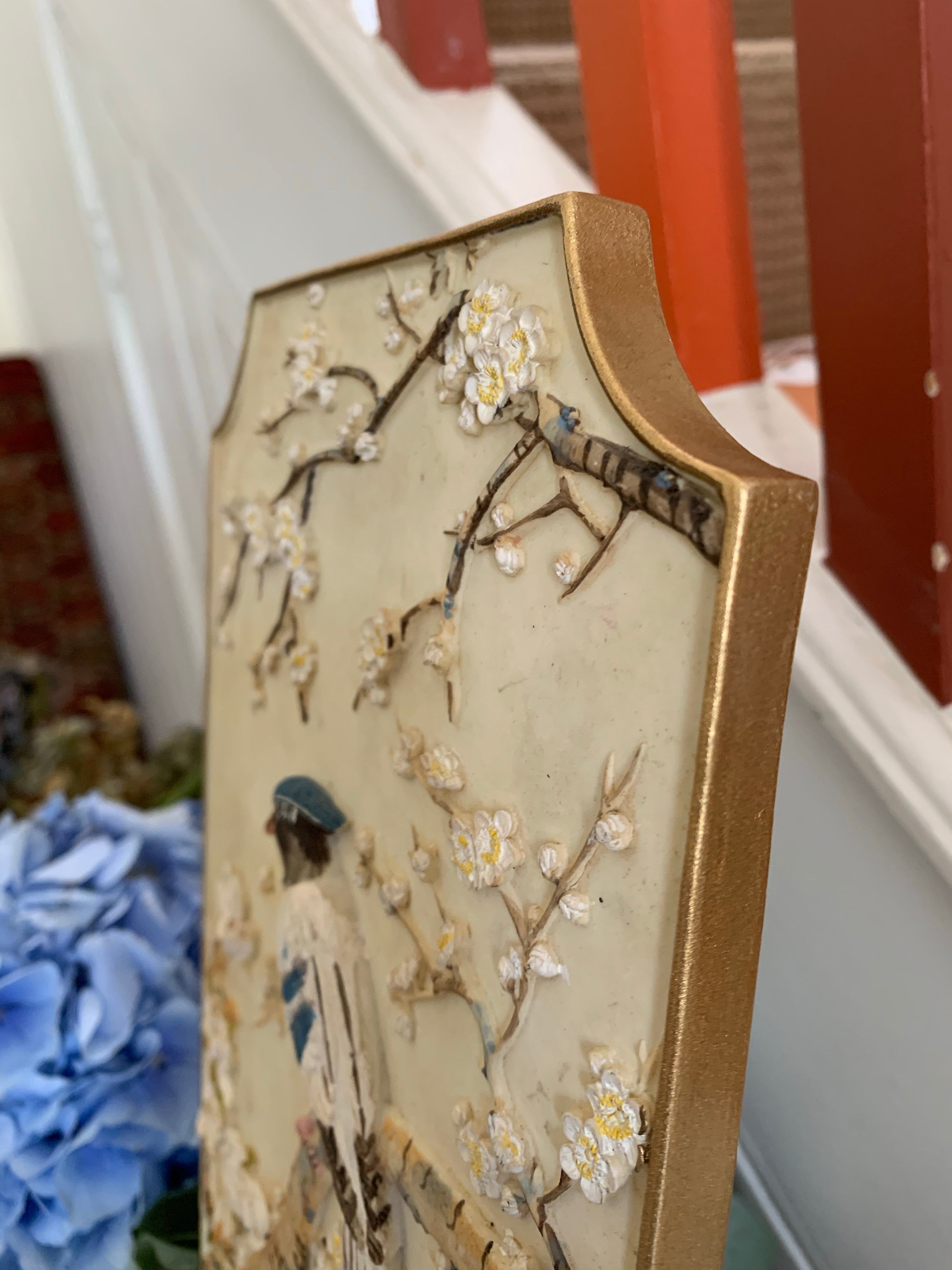 Vintage Plaster Relief of Birds